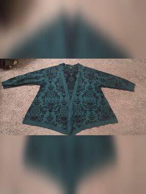 Her Universe Disney The Haunted Mansion Wallpaper Open Cardigan